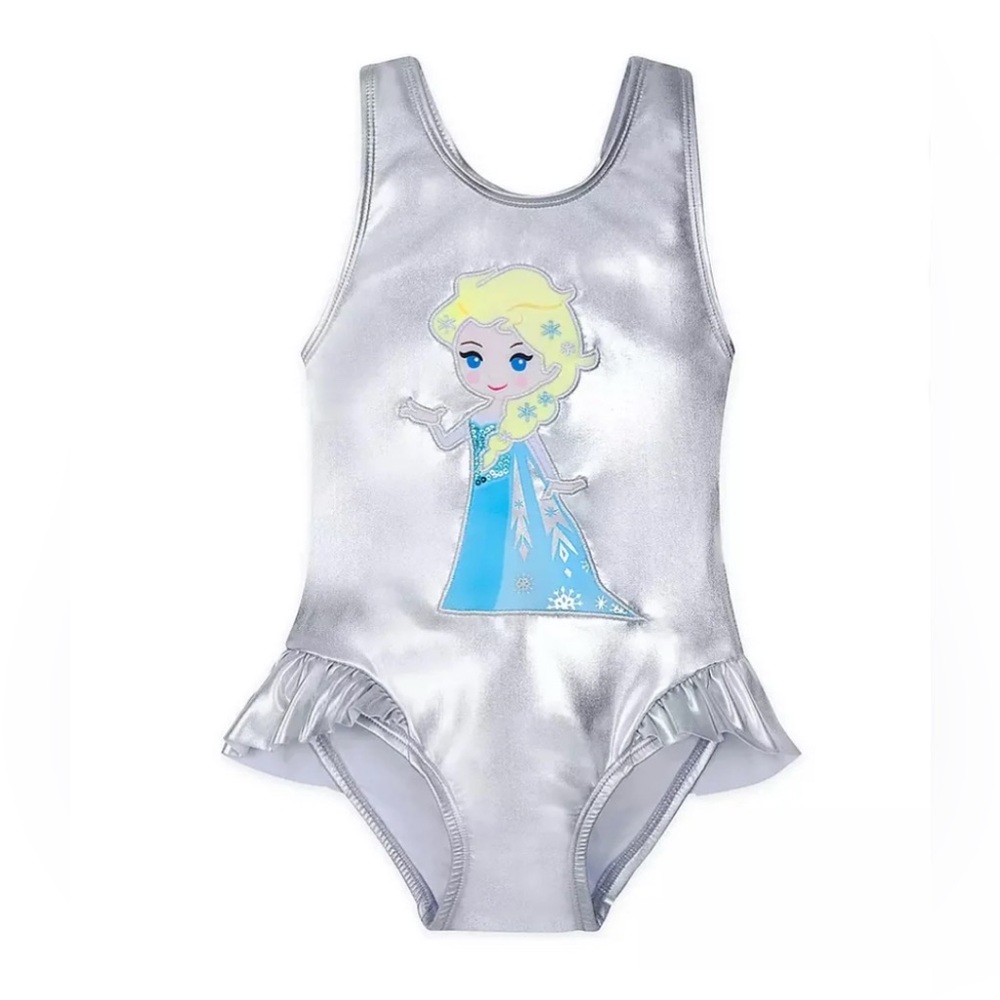Disney Store Elsa Frozen Shimmering
Baby Bathing Suit Swimsuit- Size 2